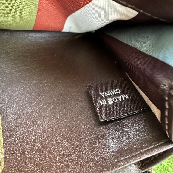 Coach‎ Brown Signature Lurex Stripe Legacy Accordion Zipper Wallet F0742-40753 - Picture 8 of 10